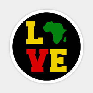 Love Africa, African Love, Ethiopia flag Magnet